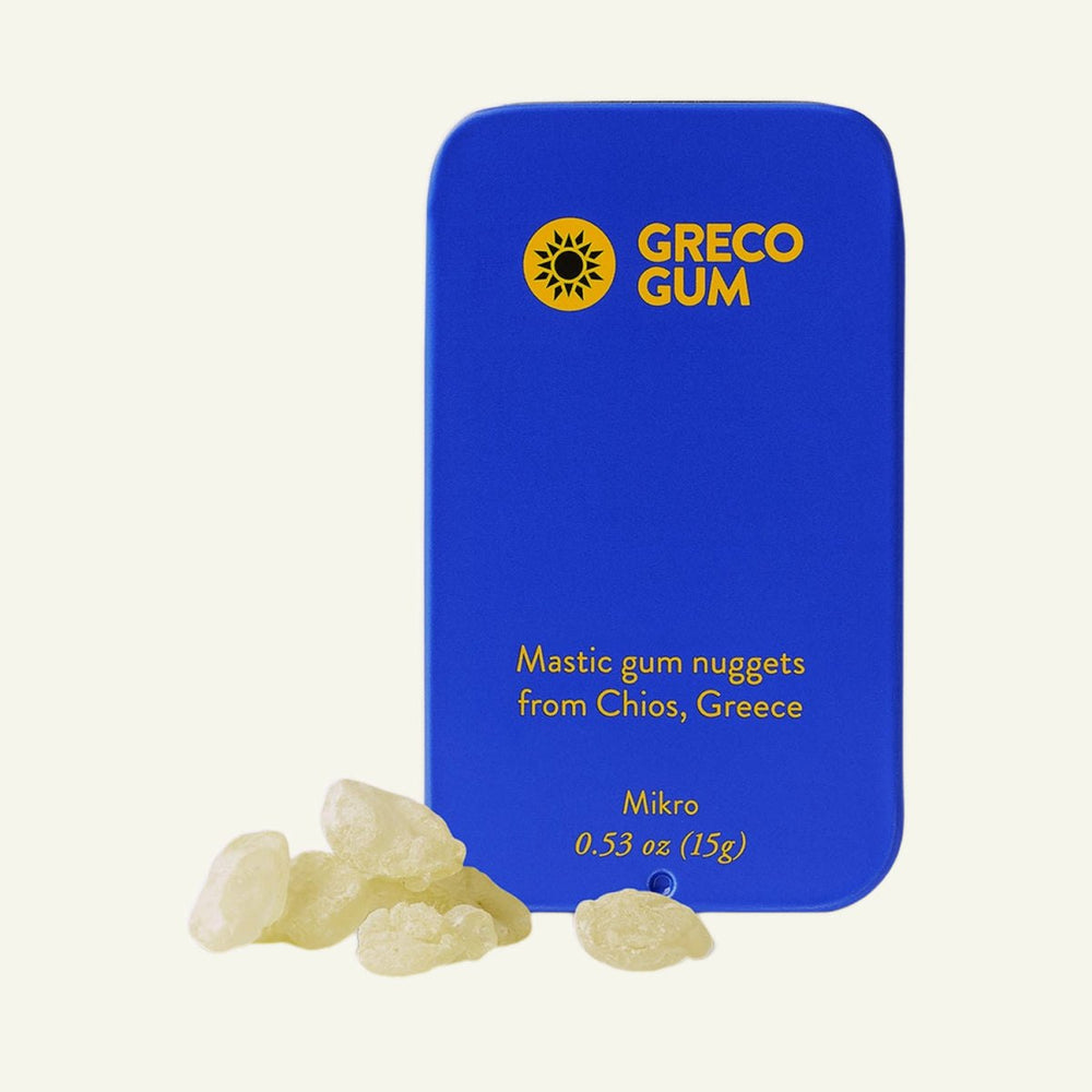 Greco Gum Mastic Gum Nuggets, Mikro Tin (15g)