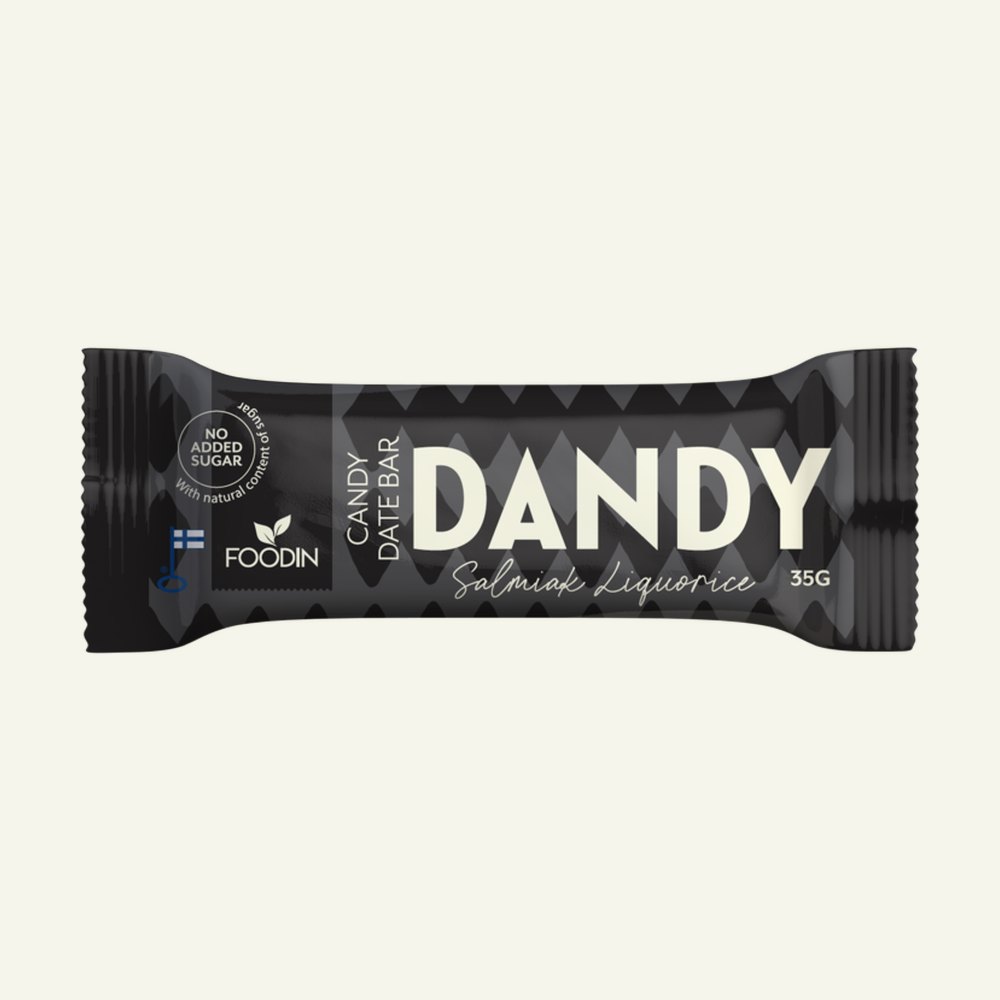 Dandy döðlustykki Salmiak Liquorice 35g