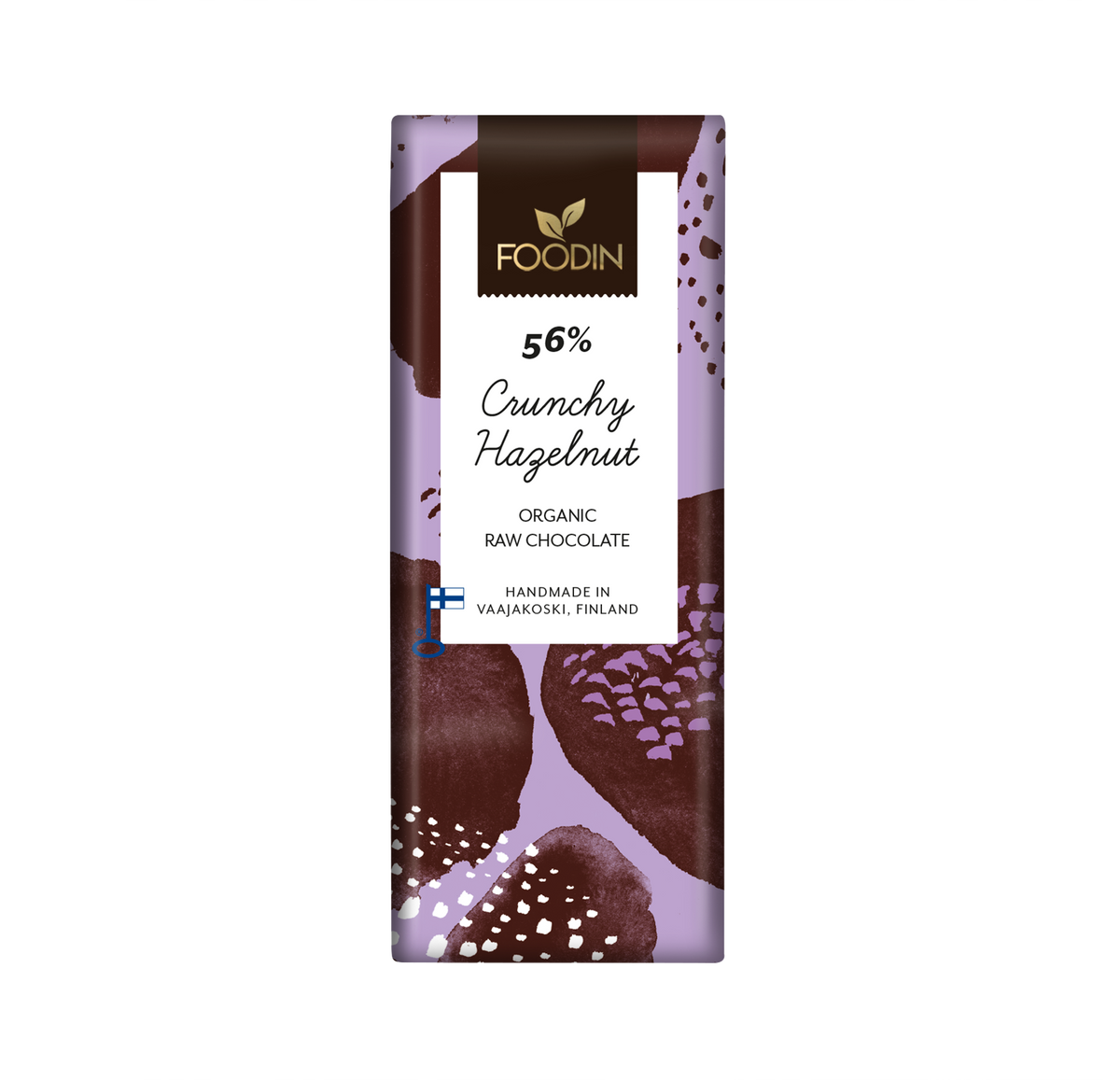 RAW súkkulaði Stökk heslihneta 40g frá FOODIN
