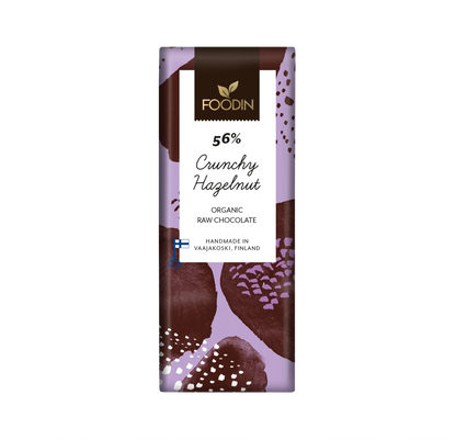 RAW súkkulaði Stökk heslihneta 40g frá FOODIN