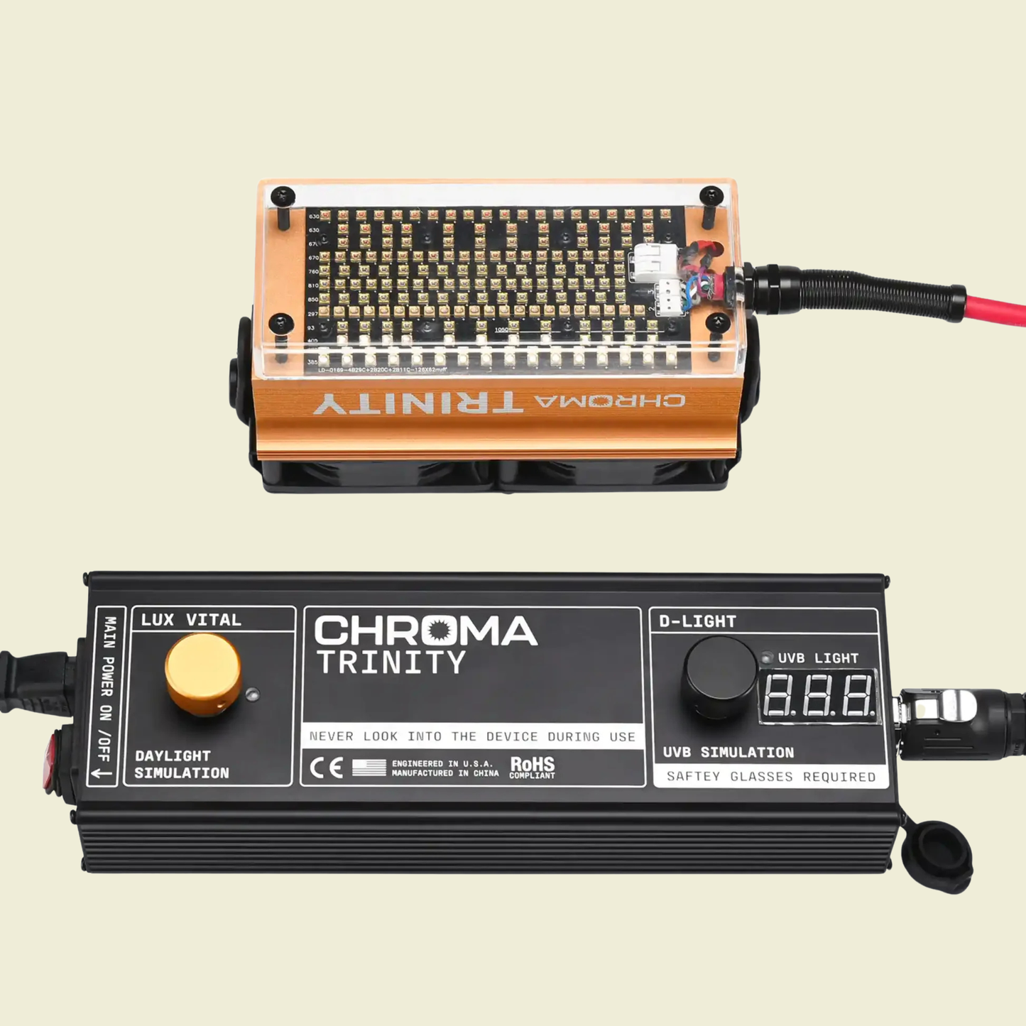 TRINITY (Rautt og infrarautt + UVA og UVB)