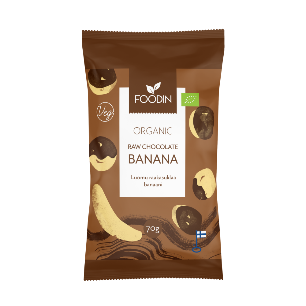 RAW súkkulaðihúðaður banani
