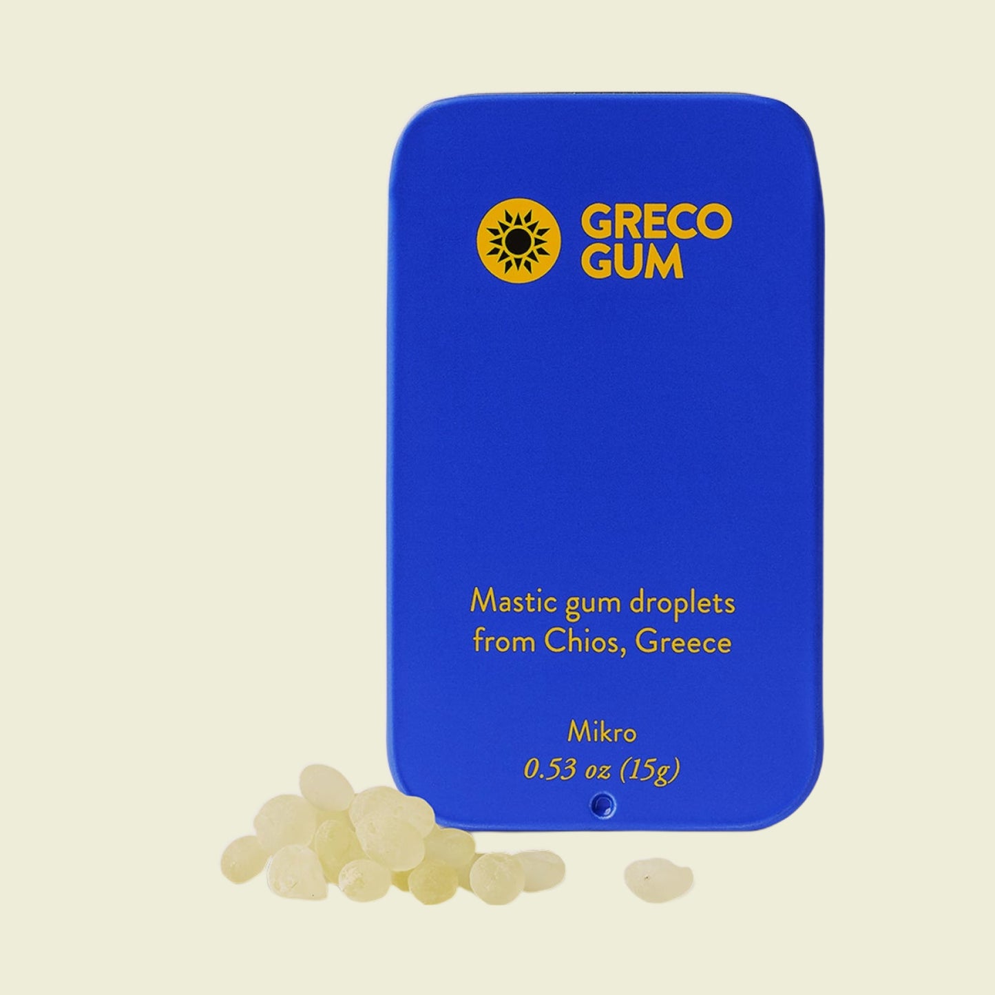 Greco Gum Mastic Gum Droplets, Mikro Tin (15g)