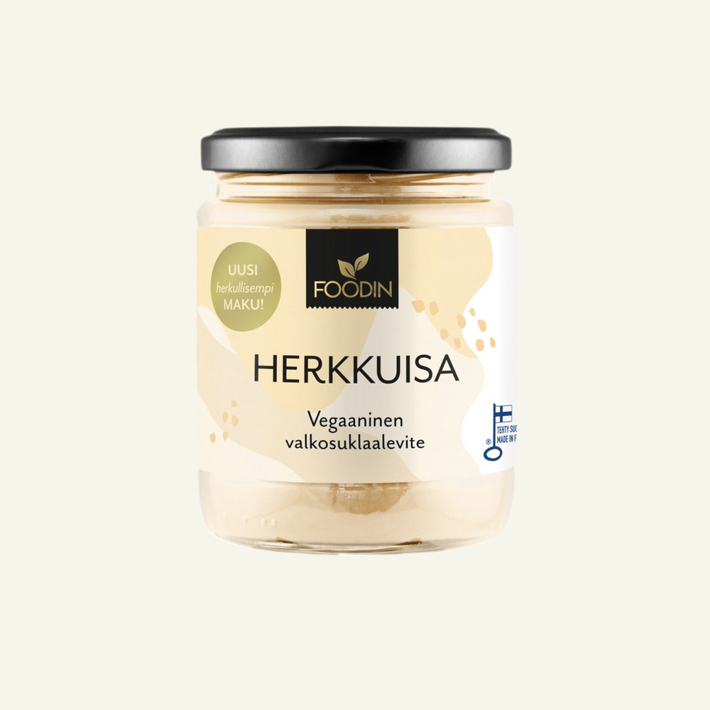 Herkkuisa hvítt súkkulaðismjör 240g frá FOODIN