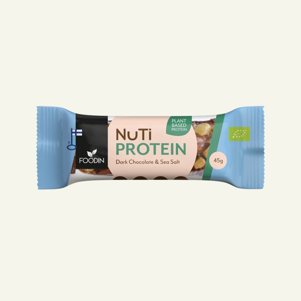 NUTI próteinstykki Dark Chocolate Sea Salt