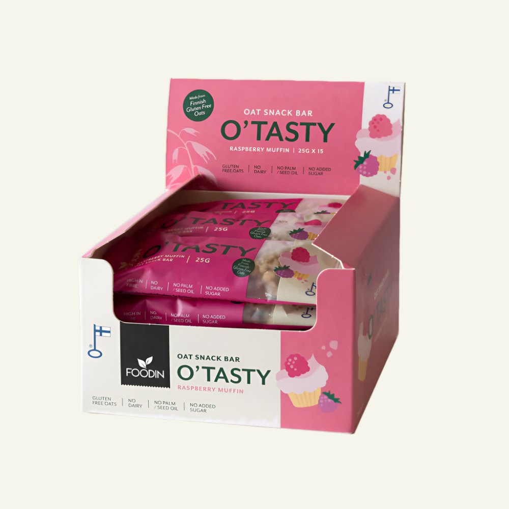 O'Tasty granólastykki Raspberry Muffin