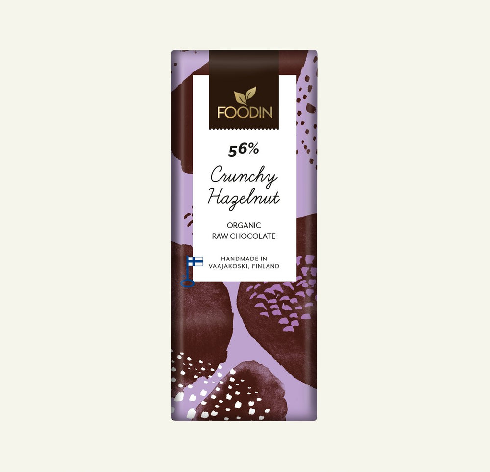 RAW súkkulaði Stökk heslihneta 40g frá FOODIN